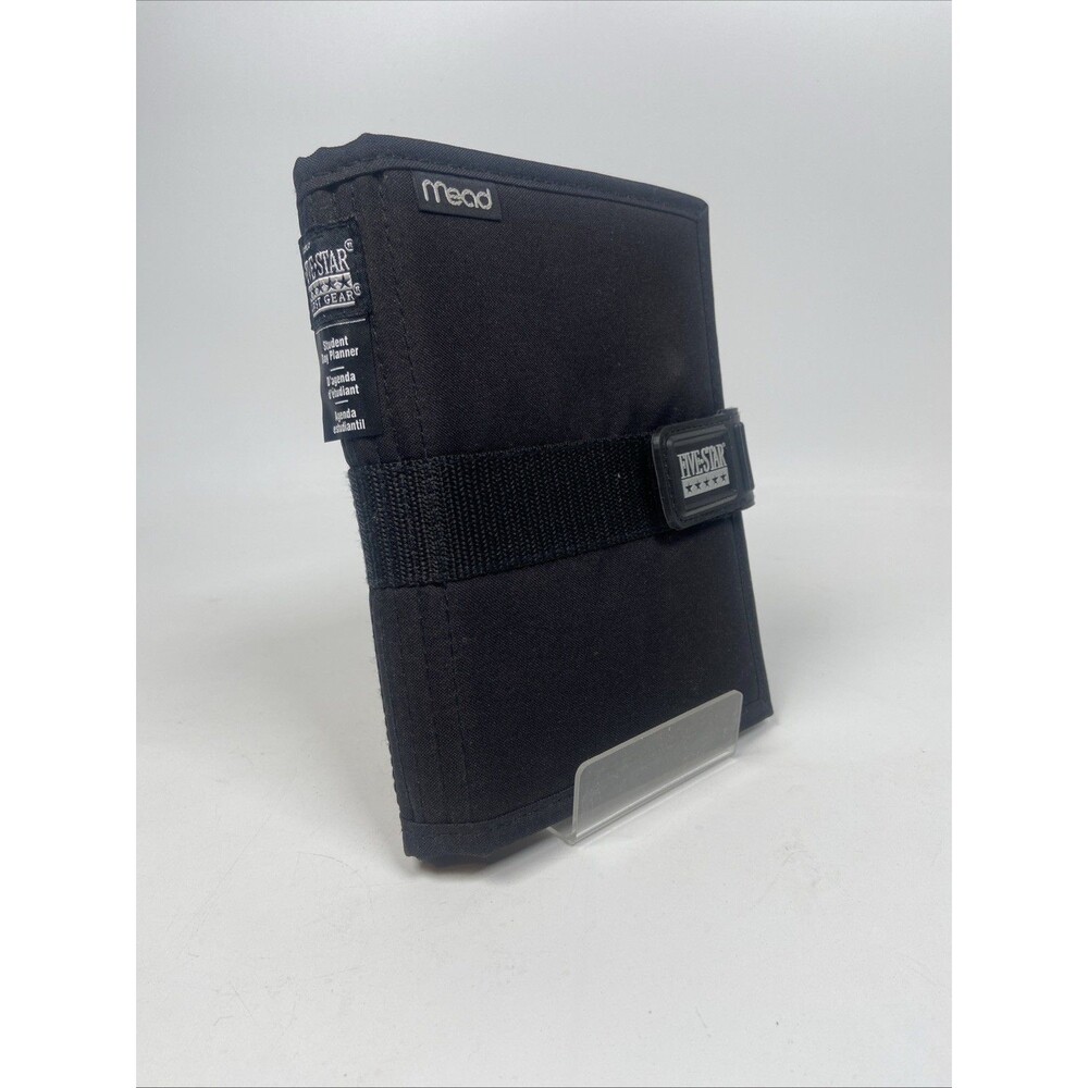 Mead Five Star Mini Student Little Fat Day Planner Black Vtg 90’s Y2K Binder